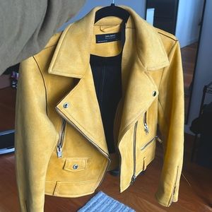 Yellow Zara jacket